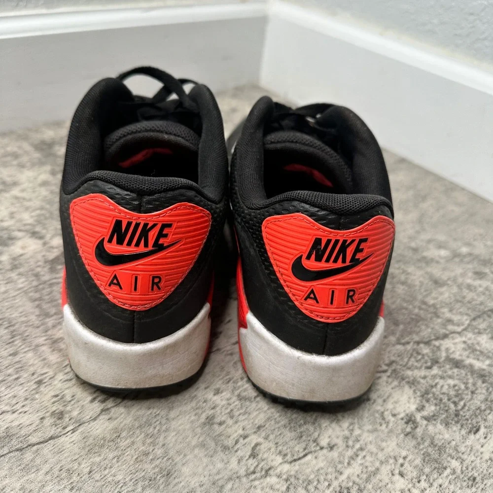 Nike Air Max 90 G Golf Shoes Black Anthracite Chile Red‎ CU9978-002 Mens